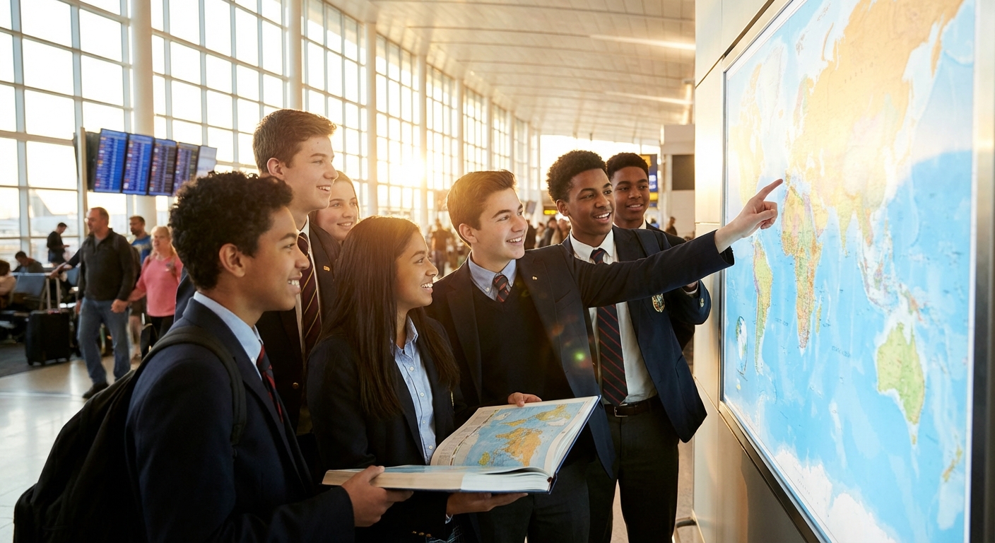 Students exploring global opportunities